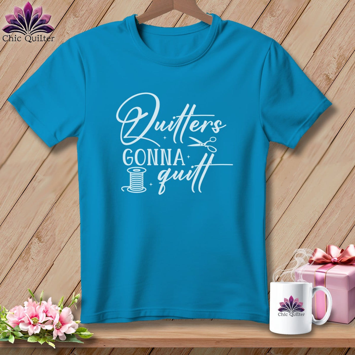 MyDesigns Physical Item Royal Caribe / S Quilters Gonna Quilt ~Premium Tee