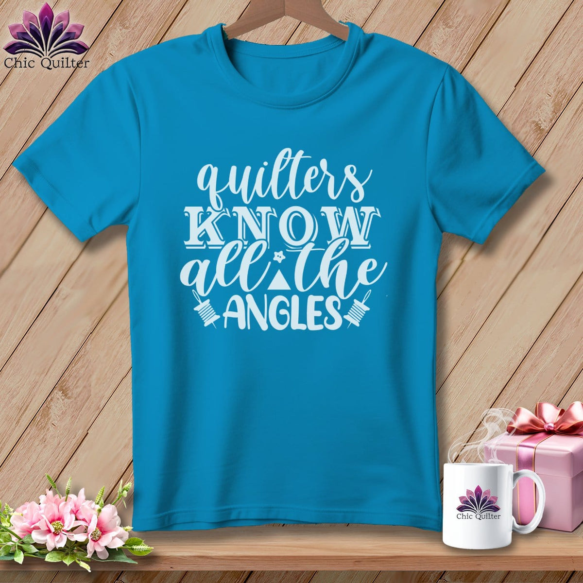MyDesigns Physical Item Royal Caribe / S Quilters Know All the Angles ~Premium Tee