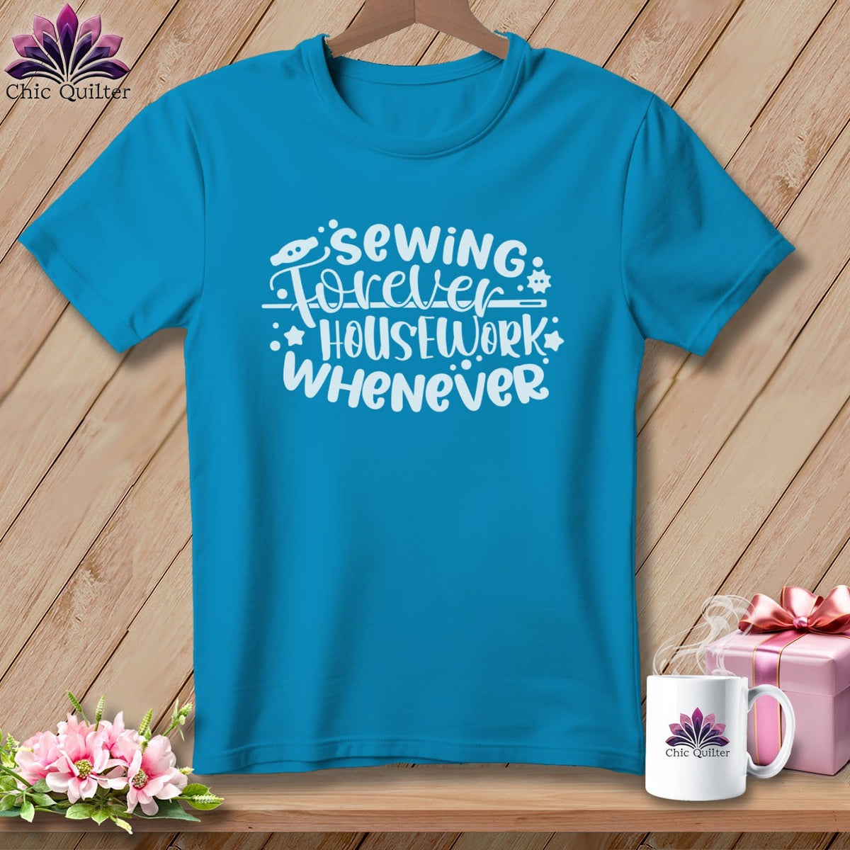 MyDesigns Physical Item Royal Caribe / S Sewing Forever Housework Whenever ~Premium Tee