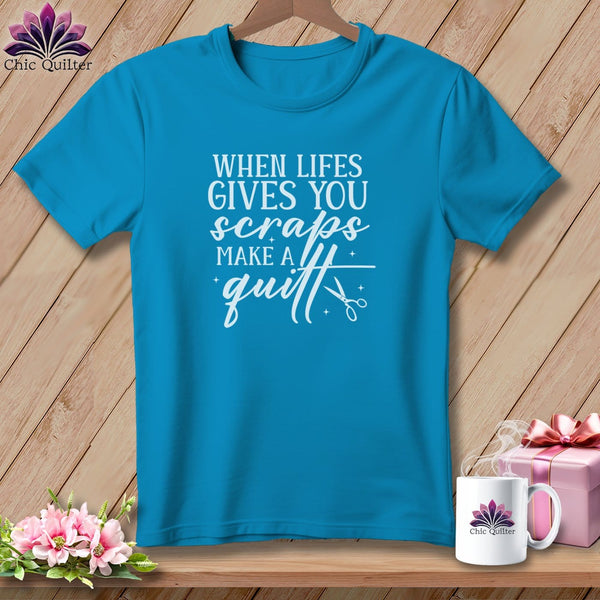 MyDesigns Physical Item Royal Caribe / S When Life Gives You Scraps Make a Quilt ~Premium Tee