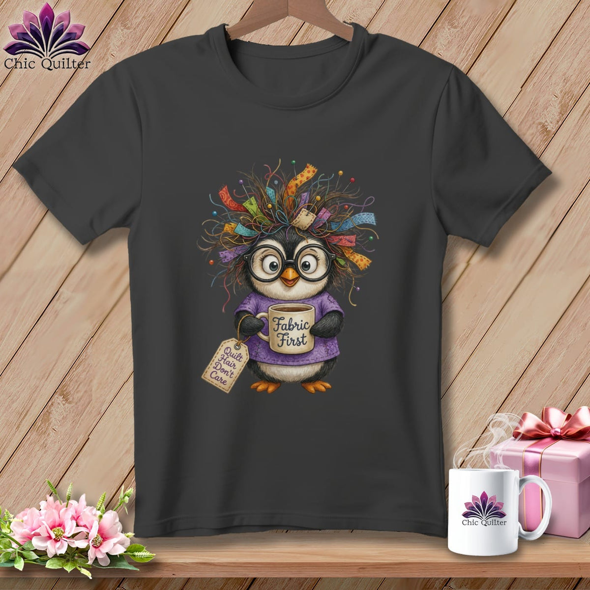 MyDesigns Physical Item S / Asphalt Fabric First, Everything Else Later ~ Relaxed Fit Tee