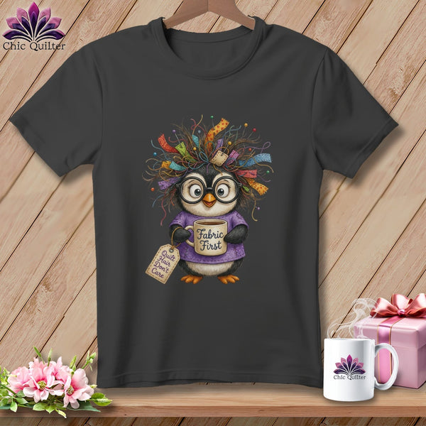 MyDesigns Physical Item S / Asphalt Fabric First, Everything Else Later ~ Relaxed Fit Tee