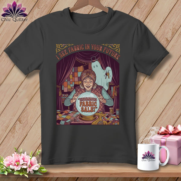 MyDesigns Physical Item S / Asphalt I See Fabric In Your Future ~ Relaxed Fit Tee