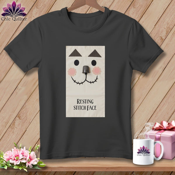 MyDesigns Physical Item S / Asphalt Patch - Resting Stitch Face ~ Relaxed Fit Tee