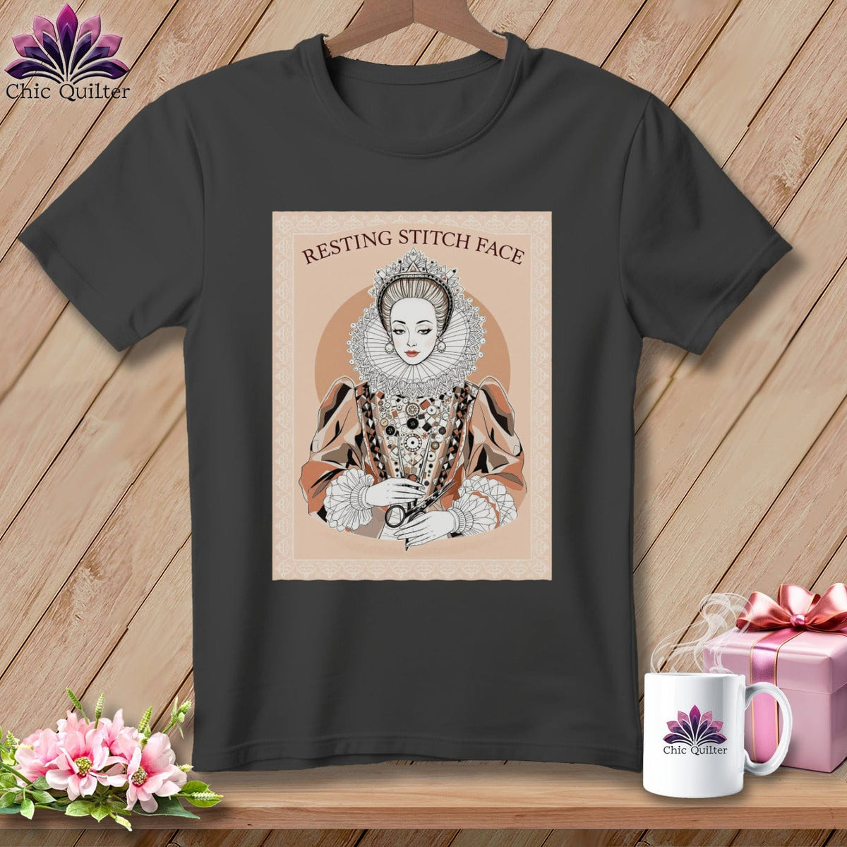 MyDesigns Physical Item S / Asphalt Queen Eliza Stitch - Resting Stitch Face ~ Relaxed Fit Tee