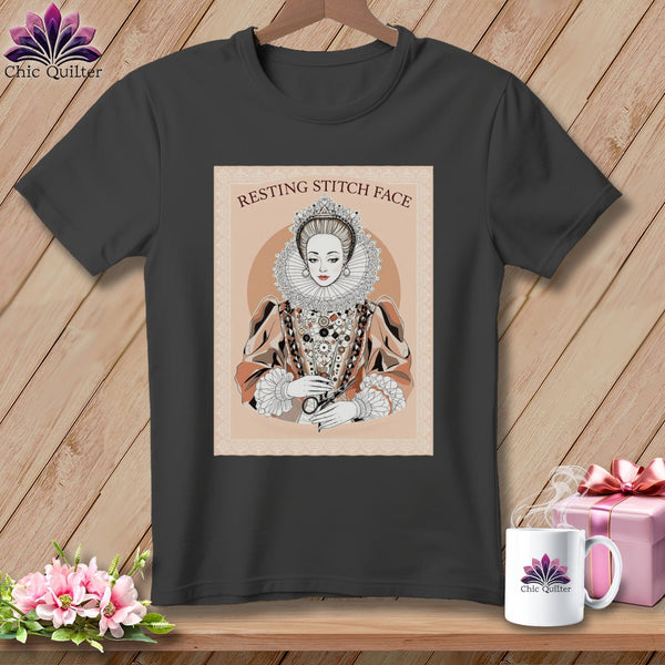 MyDesigns Physical Item S / Asphalt Queen Eliza Stitch - Resting Stitch Face ~ Relaxed Fit Tee