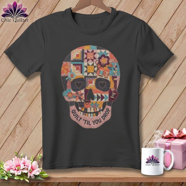 MyDesigns Physical Item S / Asphalt Quilt 'Til You Drop ~ Relaxed Fit Tee