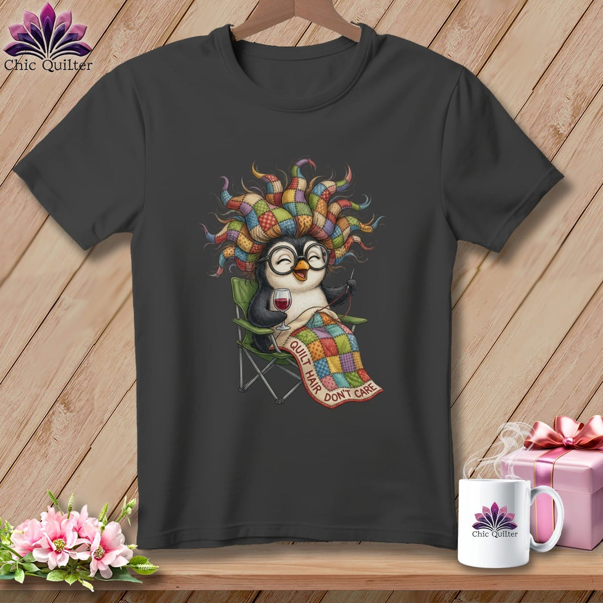 MyDesigns Physical Item S / Asphalt Quilting on Vacation ~ Relaxed Fit Tee