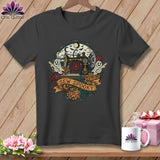 MyDesigns Physical Item S / Asphalt Sew Spooky ~ Gold Machine ~ Relaxed Fit Tee