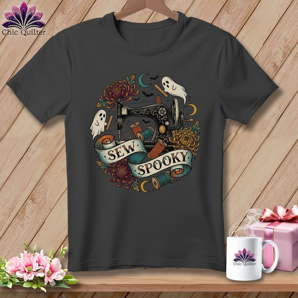 MyDesigns Physical Item S / Asphalt Sew Spooky ~ Hand-Crank ~ Relaxed Fit Tee