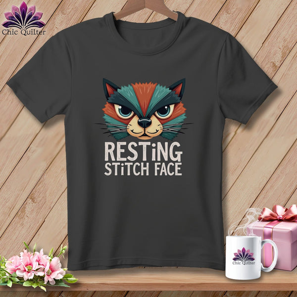 MyDesigns Physical Item S / Asphalt Stitch Face - Resting Stitch Face ~ Relaxed Fit Tee