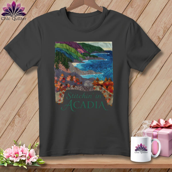 MyDesigns Physical Item S / Asphalt Stitchin' in Acadia National Park ~ Relaxed Fit Tee