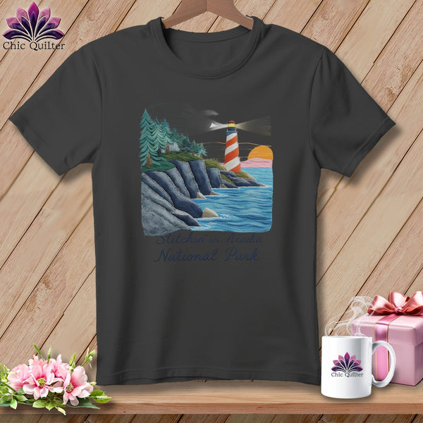 MyDesigns Physical Item S / Asphalt Stitchin' in Acadia National Park ~ Relaxed Fit Tee