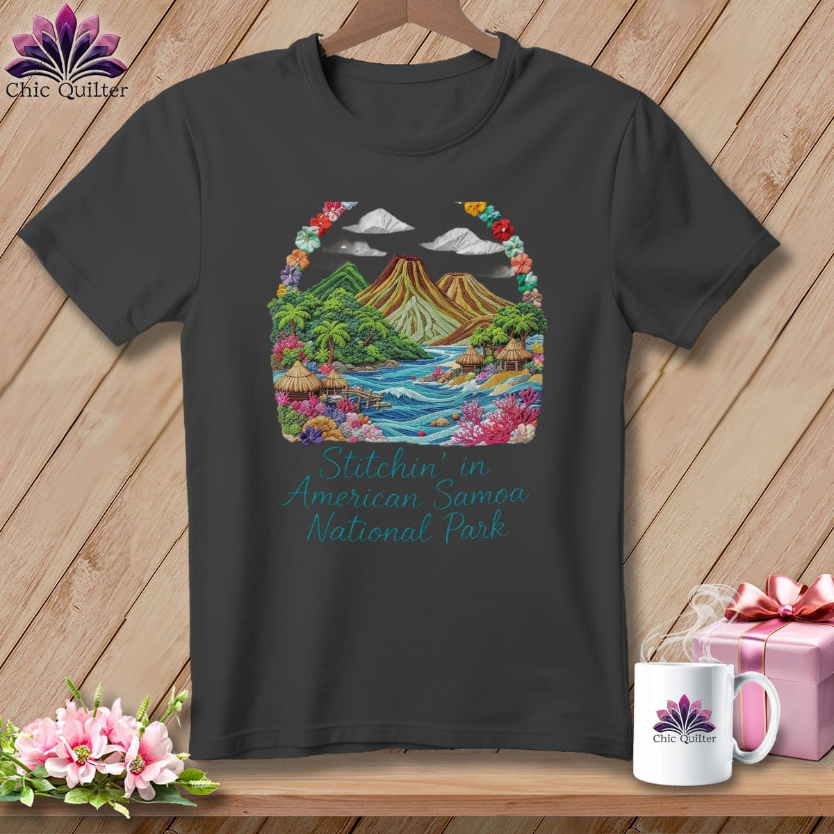 MyDesigns Physical Item S / Asphalt Stitchin' in American Samoa National Park ~ Relaxed Fit Tee