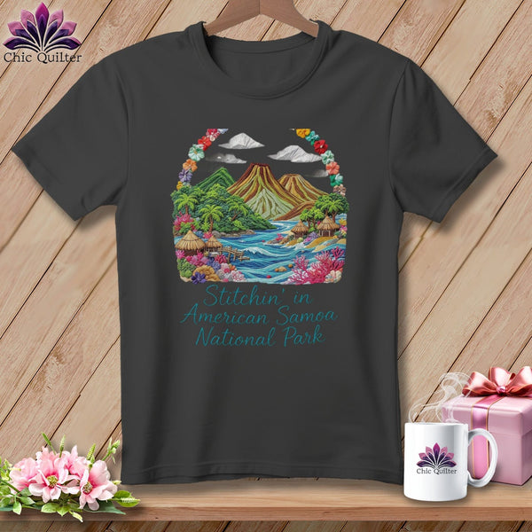 MyDesigns Physical Item S / Asphalt Stitchin' in American Samoa National Park ~ Relaxed Fit Tee