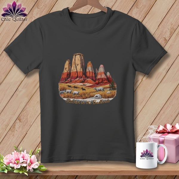 MyDesigns Physical Item S / Asphalt Stitchin' in Badlands National Park ~ Relaxed Fit Tee