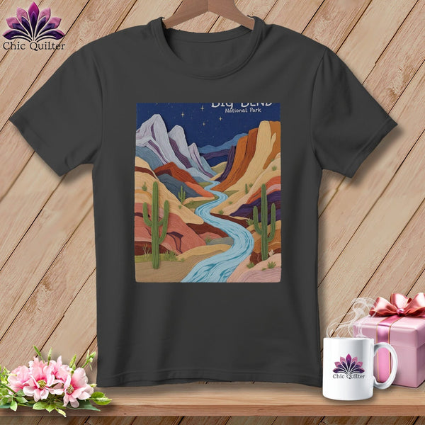 MyDesigns Physical Item S / Asphalt Stitchin' in Big Bend National Park ~ Relaxed Fit Tee