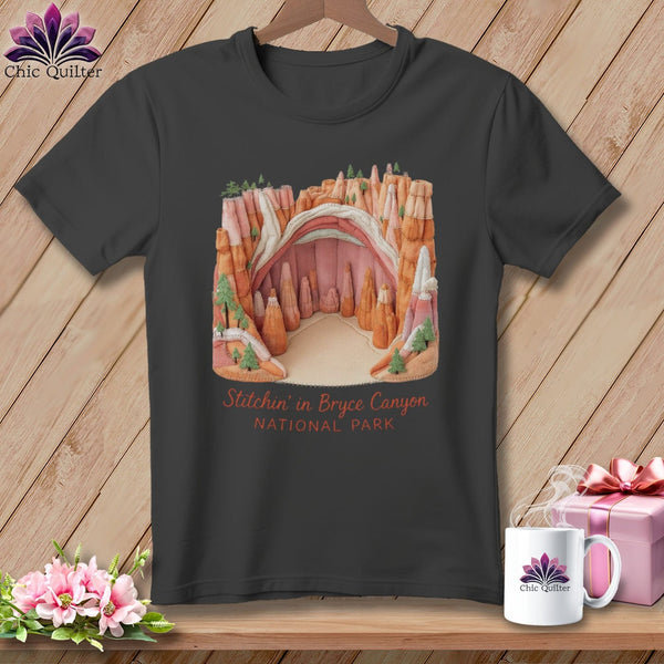MyDesigns Physical Item S / Asphalt Stitchin' in Bryce Canyon National Park ~ Relaxed Fit Tee