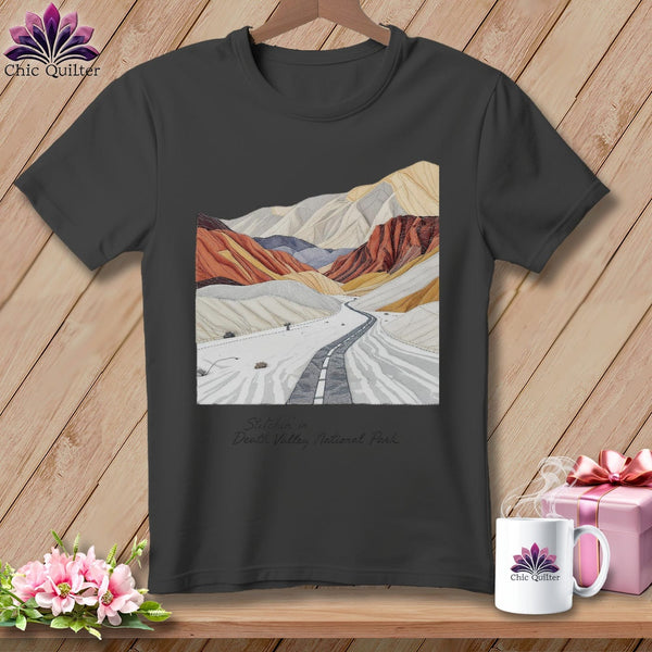 MyDesigns Physical Item S / Asphalt Stitchin' in Death Valley National Park ~ Relaxed Fit Tee