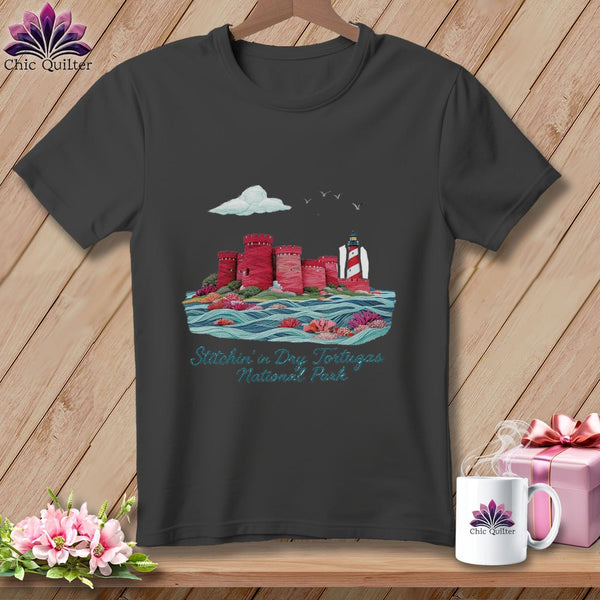 MyDesigns Physical Item S / Asphalt Stitchin' in Dry Tortugas National Park ~ Relaxed Fit Tee