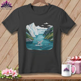 MyDesigns Physical Item S / Asphalt Stitchin' in Glacier Bay National Park and Preserve ~ Relaxed Fit Tee