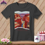 MyDesigns Physical Item S / Asphalt Stitchin' in Grand Canyon National Park ~ Relaxed Fit Tee