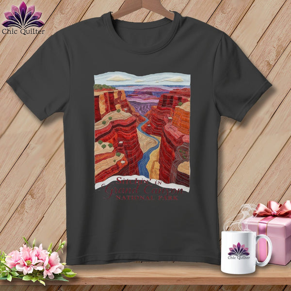 MyDesigns Physical Item S / Asphalt Stitchin' in Grand Canyon National Park ~ Relaxed Fit Tee