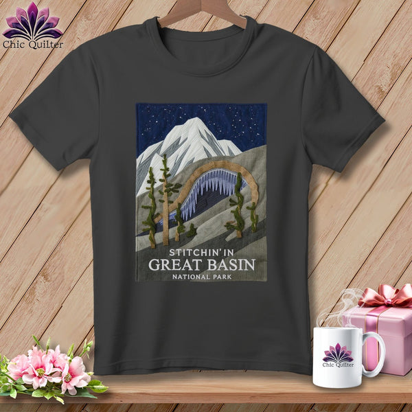 MyDesigns Physical Item S / Asphalt Stitchin' in Great Basin National Park ~ Relaxed Fit Tee
