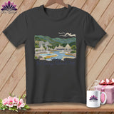 MyDesigns Physical Item S / Asphalt Stitchin' in Hot Springs National Park ~ Relaxed Fit Tee