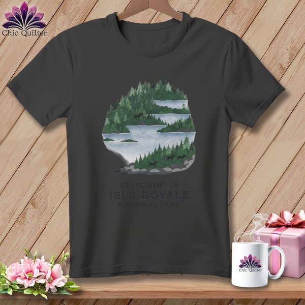 MyDesigns Physical Item S / Asphalt Stitchin' in Isle Royale National Park ~ Relaxed Fit Tee