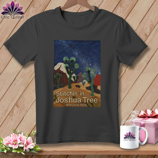 MyDesigns Physical Item S / Asphalt Stitchin' in Joshua Tree National Park ~ Relaxed Fit Tee
