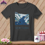 MyDesigns Physical Item S / Asphalt Stitchin' in Kenai Fjords National Park ~ Relaxed Fit Tee