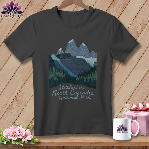 MyDesigns Physical Item S / Asphalt Stitchin' in North Cascades National Park ~ Relaxed Fit Tee