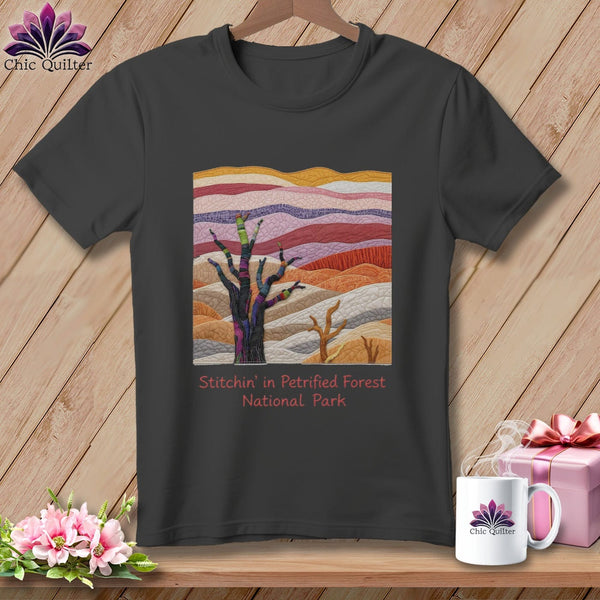 MyDesigns Physical Item S / Asphalt Stitchin' in Petrified Forest National Park ~ Relaxed Fit Tee