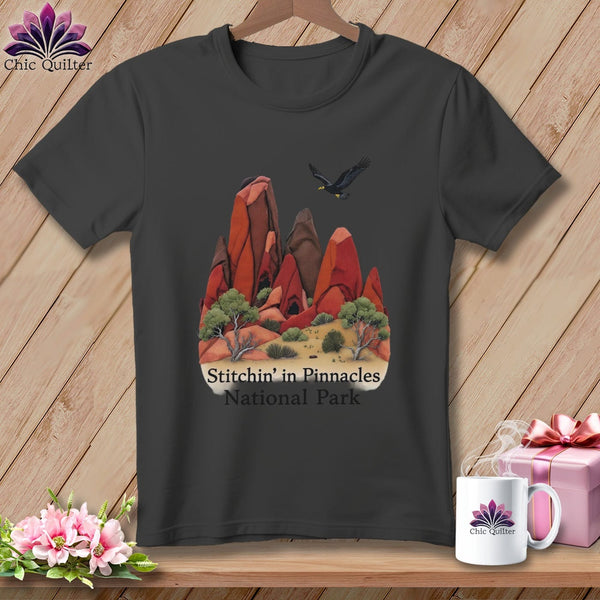 MyDesigns Physical Item S / Asphalt Stitchin' in Pinnacles National Park ~ Relaxed Fit Tee