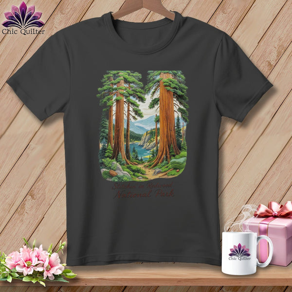 MyDesigns Physical Item S / Asphalt Stitchin' in Redwood National Park ~ Relaxed Fit Tee