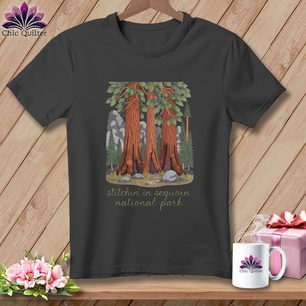 MyDesigns Physical Item S / Asphalt Stitchin' in Sequoia National Park ~ Relaxed Fit Tee