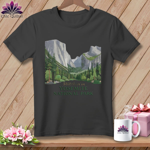 MyDesigns Physical Item S / Asphalt Stitchin' in Yosemite National Park ~ Relaxed Fit Tee