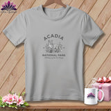 MyDesigns Physical Item S / Athletic Heather Acadia National Park, Stitchin In Beauty ~ Relaxed Fit Tee