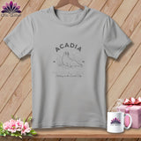MyDesigns Physical Item S / Athletic Heather Acadia National Park, Stitchin In Beauty ~ Relaxed Fit Tee