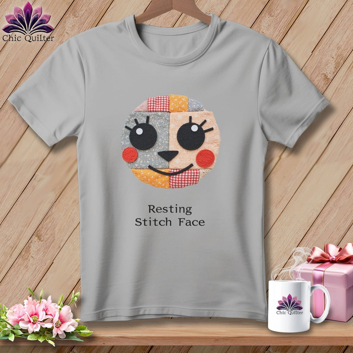 MyDesigns Physical Item S / Athletic Heather Cheeky - Resting Stitch Face ~ Relaxed Fit Tee