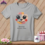 MyDesigns Physical Item S / Athletic Heather Cheeky - Resting Stitch Face ~ Relaxed Fit Tee
