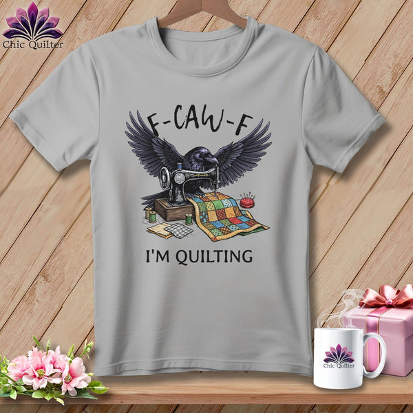 MyDesigns Physical Item S / Athletic Heather F ~ CAW ~ F ~ I’m Quilting in Color ~ Relaxed Fit Tee
