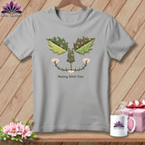 MyDesigns Physical Item S / Athletic Heather Garden Stitch - Resting Stitch Face ~ Relaxed Fit Tee