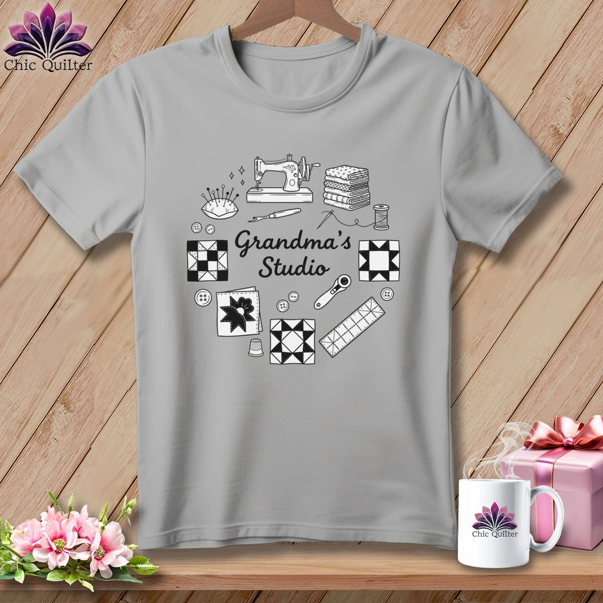 MyDesigns Physical Item S / Athletic Heather Grandma’s Studio ~ Relaxed Fit Tee