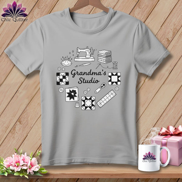 MyDesigns Physical Item S / Athletic Heather Grandma’s Studio ~ Relaxed Fit Tee