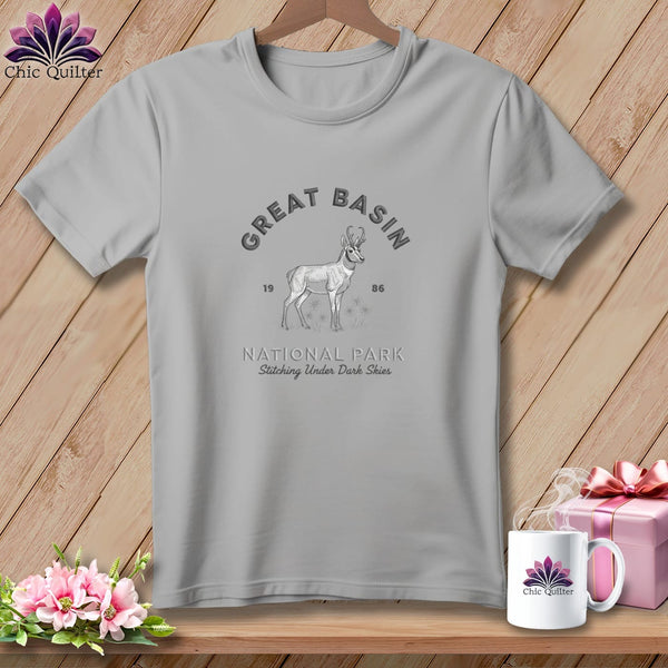 MyDesigns Physical Item S / Athletic Heather Great Basin National Park, Stitchin In Beauty ~ Relaxed Fit Tee
