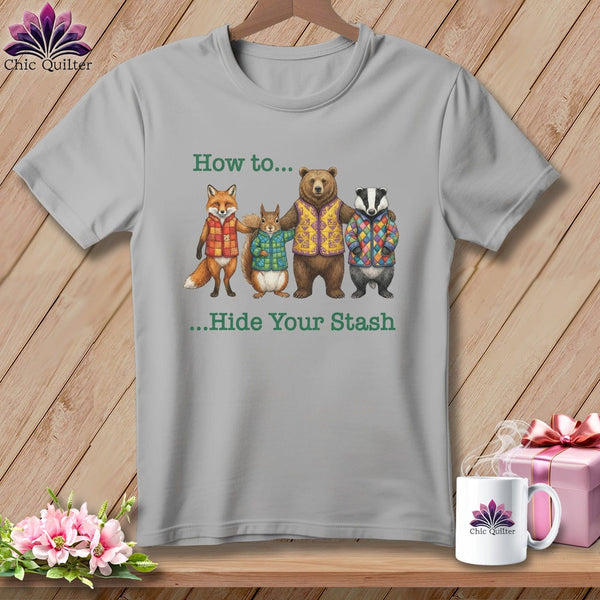 MyDesigns Physical Item S / Athletic Heather How to… Hide Your Stash ~ Relaxed Fit Tee