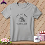 MyDesigns Physical Item S / Athletic Heather Lake Clark National Park, Stitchin In Beauty ~ Relaxed Fit Tee