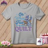 MyDesigns Physical Item S / Athletic Heather Oh What Fun It Is to Quilt ~ Relaxed Fit Tee